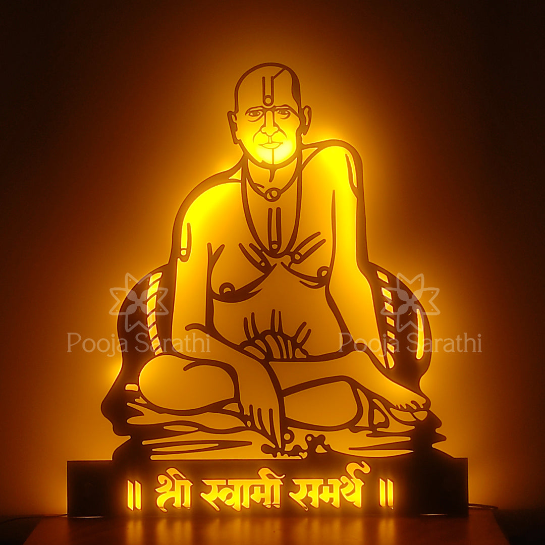 Swami Samarth LED Metal Wall Decor