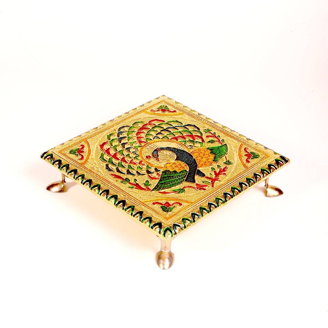 Peacock 8 inch Chowki