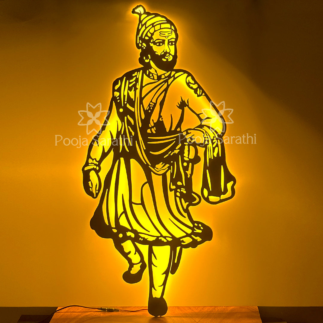 Veer Shivaji Maharaja Metal Wall Decor