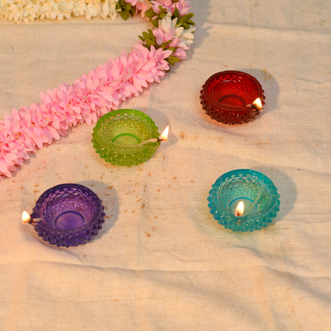 Color Diya (Set of 6)