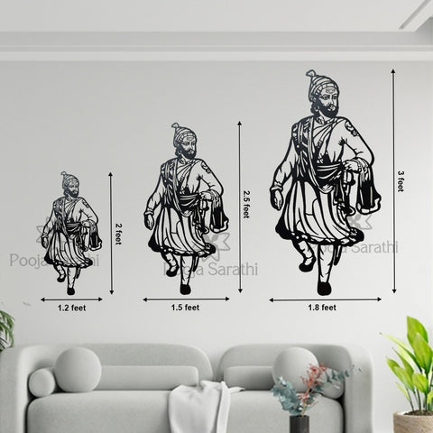 Veer Shivaji Maharaja Metal Wall Decor