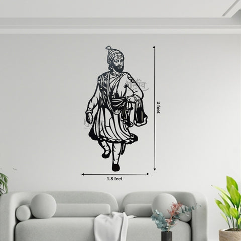 Veer Shivaji Maharaja Metal Wall Decor