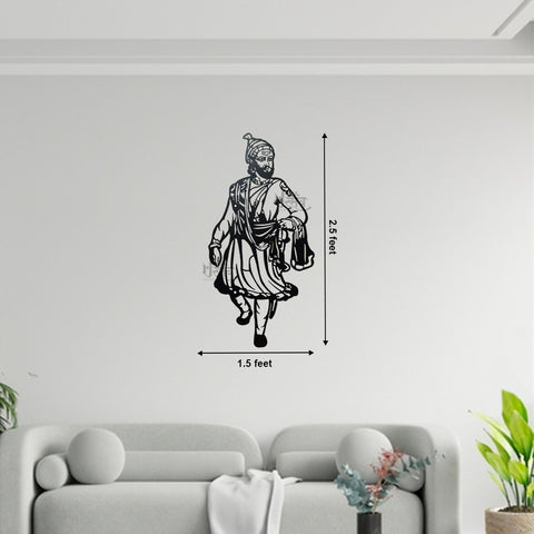 Veer Shivaji Maharaja Metal Wall Decor