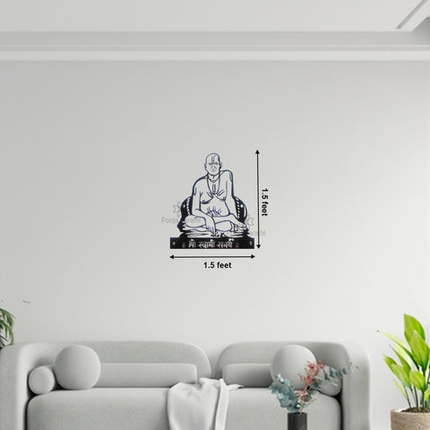 Swami Samarth LED Metal Wall Decor